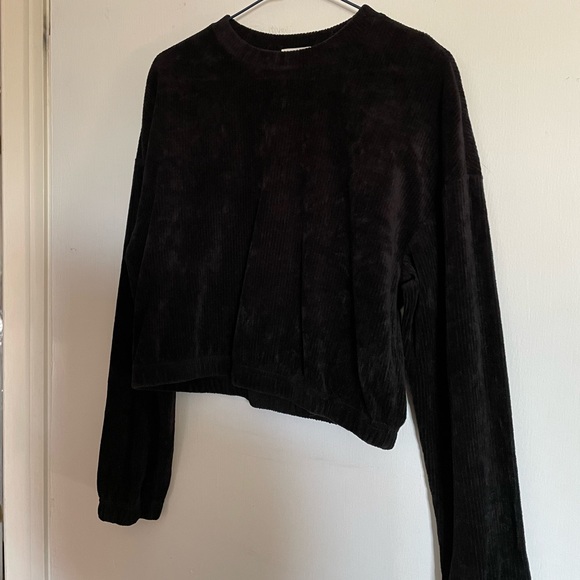 Garage Velour Cropped Crewneck - Picture 3 of 7